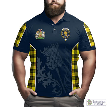 MacLeod (McLeod) Tartan Men's Polo Shirt with Family Crest and Scottish Thistle Vibes Sport Style