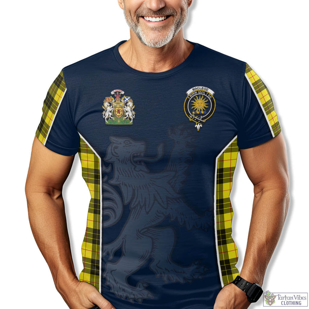 Tartan Vibes Clothing MacLeod of Lewis Modern Tartan T-Shirt with Family Crest and Lion Rampant Vibes Sport Style