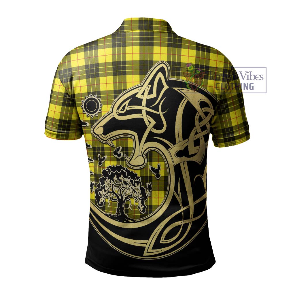 MacLeod (McLeod) Tartan Polo Shirt with Family Crest Celtic Wolf Style - Tartanvibesclothing Shop