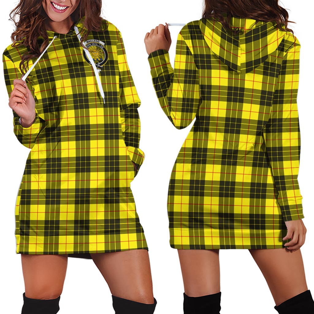 MacLeod (McLeod) Tartan Hoodie Dress with Family Crest - Tartan Vibes Clothing