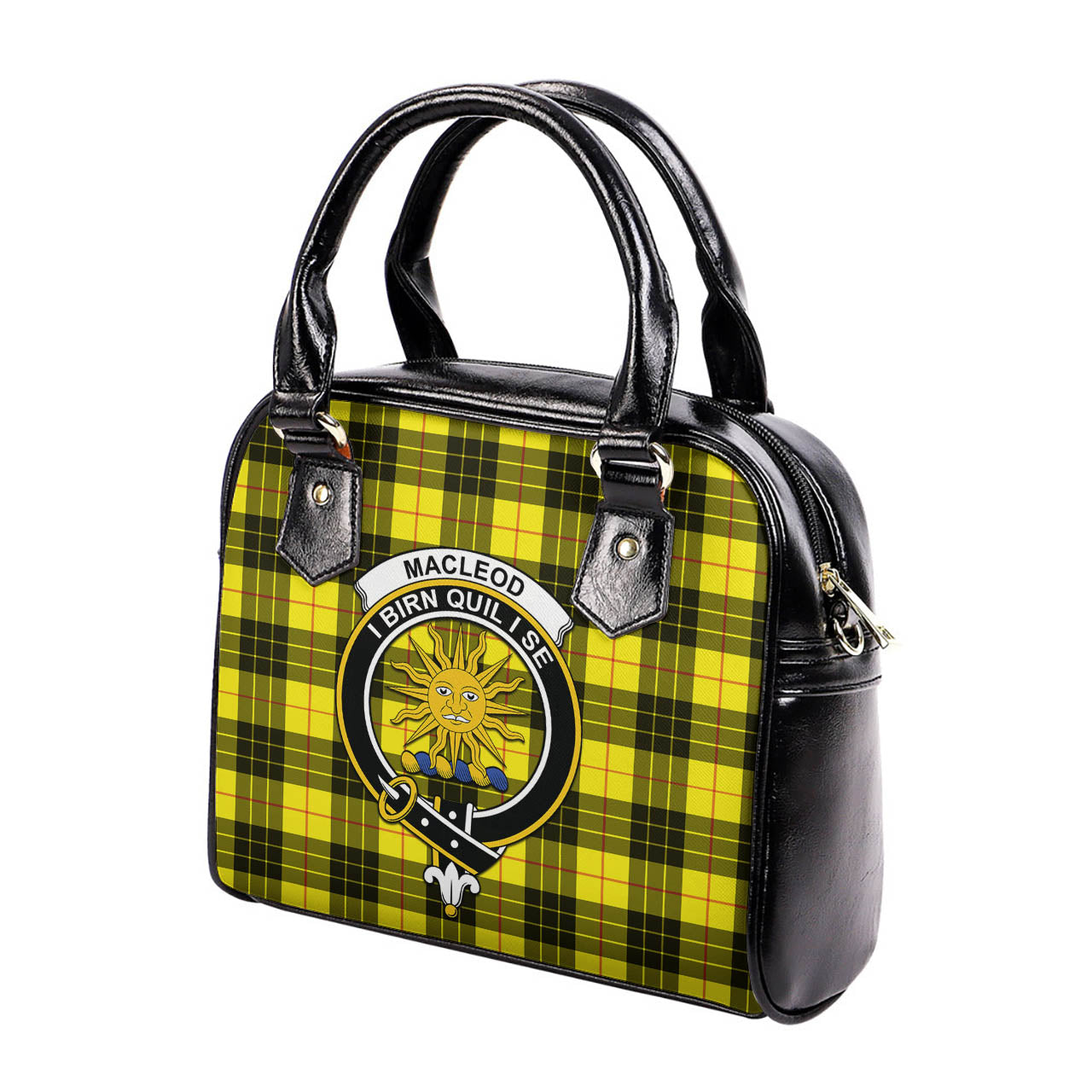 MacLeod of Lewis Modern Tartan Shoulder Handbags with Family Crest - Tartanvibesclothing