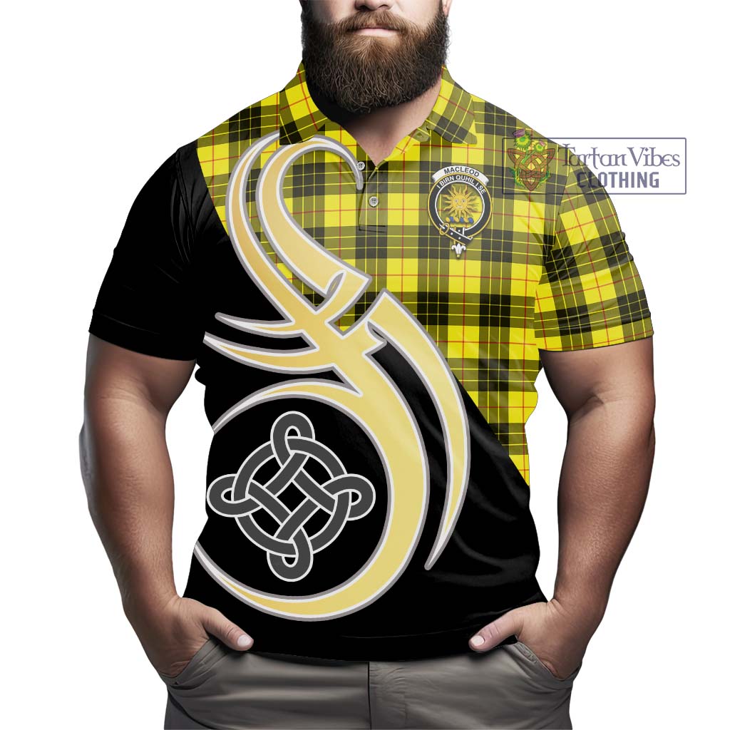 MacLeod (McLeod) Tartan Polo Shirt with Family Crest and Celtic Symbol Style - Tartan Vibes Clothing