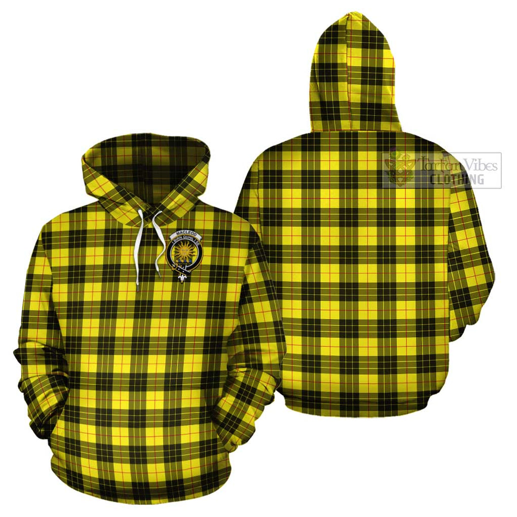 MacLeod (McLeod) Tartan Cotton Hoodie with Family Crest Pullover Hoodie - Tartan Vibes Clothing