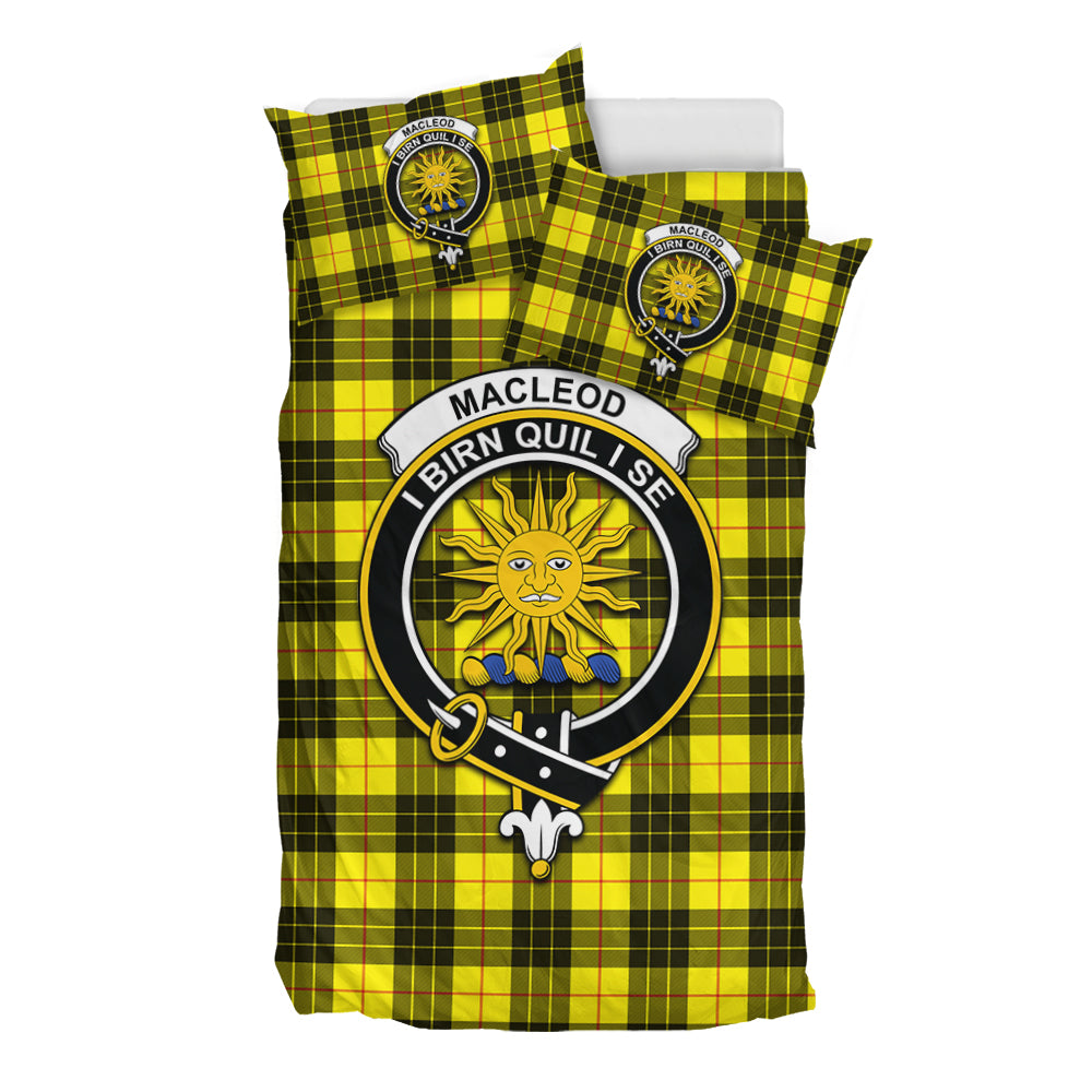 MacLeod (McLeod) Tartan Bedding Set with Family Crest - Tartan Vibes Clothing