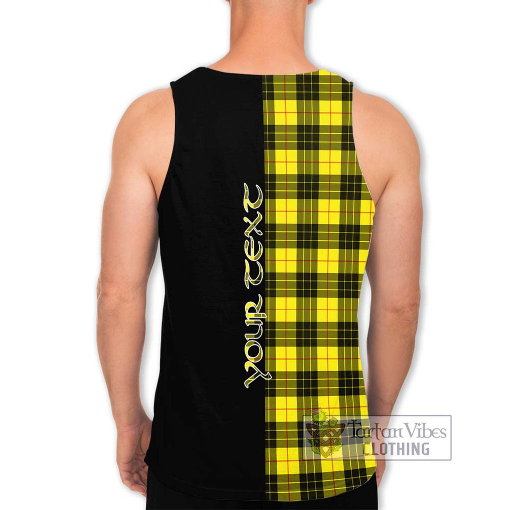 MacLeod (McLeod) Tartan Men's Tank Top with Family Crest and Half Of Me Style - Tartanvibesclothing Shop