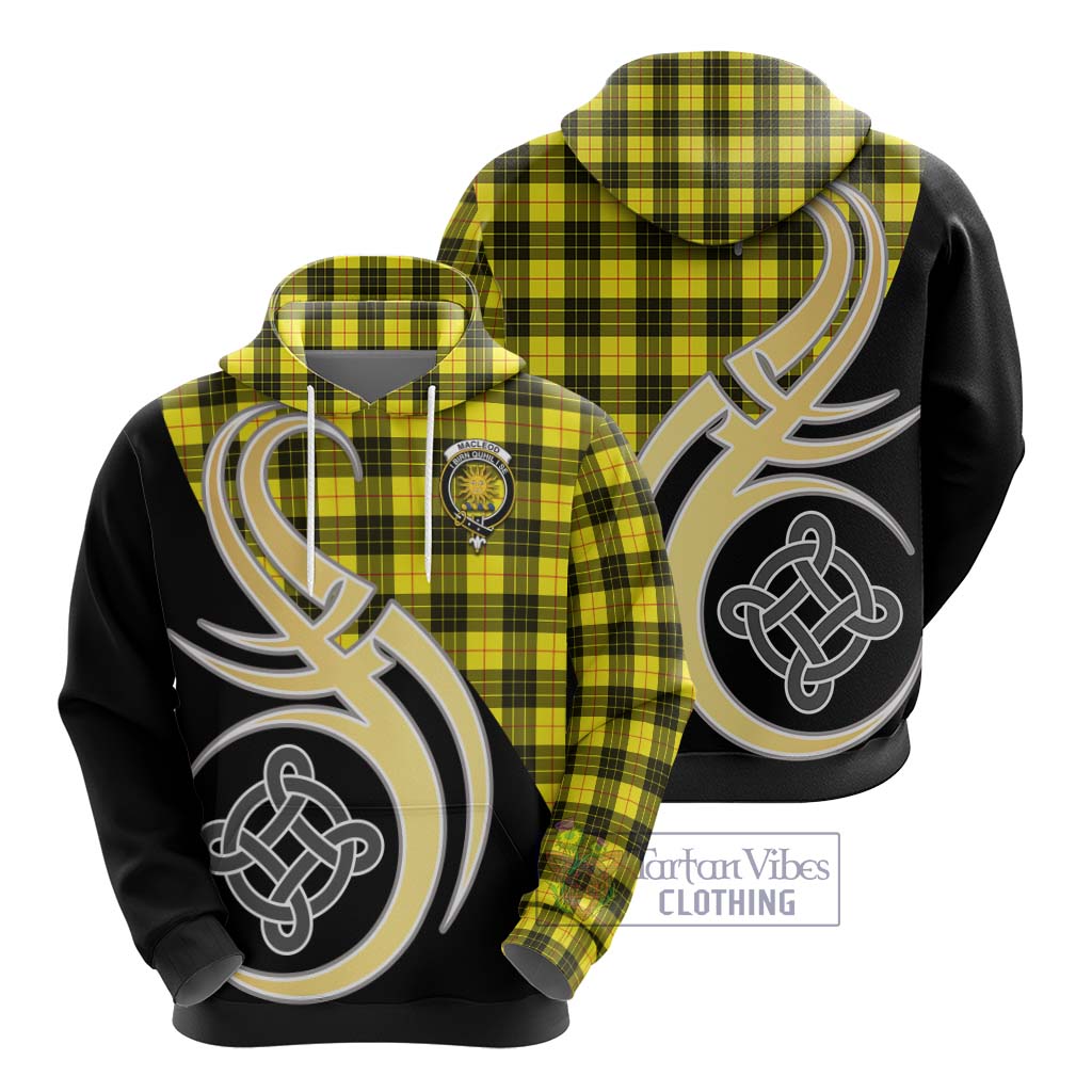 MacLeod (McLeod) Tartan Hoodie with Family Crest and Celtic Symbol Style - Tartan Vibes Clothing