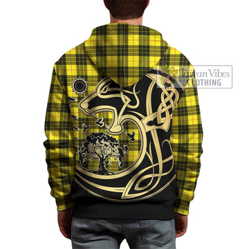 MacLeod (McLeod) Tartan Hoodie with Family Crest Celtic Wolf Style