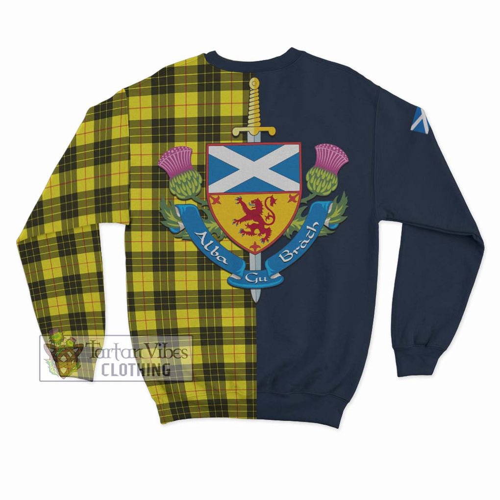 Tartan Vibes Clothing MacLeod of Lewis Modern Tartan Sweatshirt with Scottish Lion Royal Arm Half Style