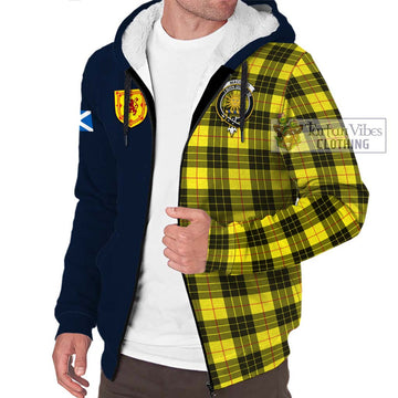 MacLeod (McLeod) Tartan Sherpa Hoodie Alba with Scottish Lion Royal Arm Half Style