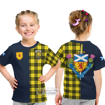 MacLeod (McLeod) Tartan Kid T-Shirt Alba with Scottish Lion Royal Arm Half Style