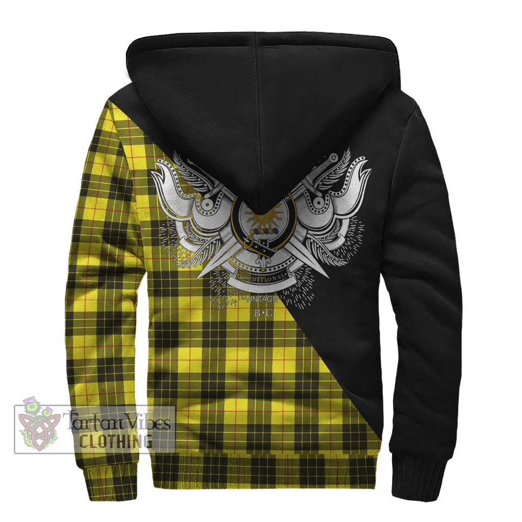 MacLeod (McLeod) Tartan Sherpa Hoodie with Family Crest and Military Logo Style - Tartanvibesclothing Shop