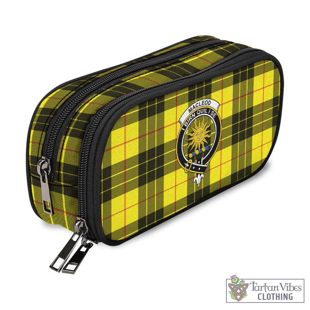 Tartan Vibes Clothing MacLeod of Lewis Modern Tartan Pen and Pencil Case with Family Crest