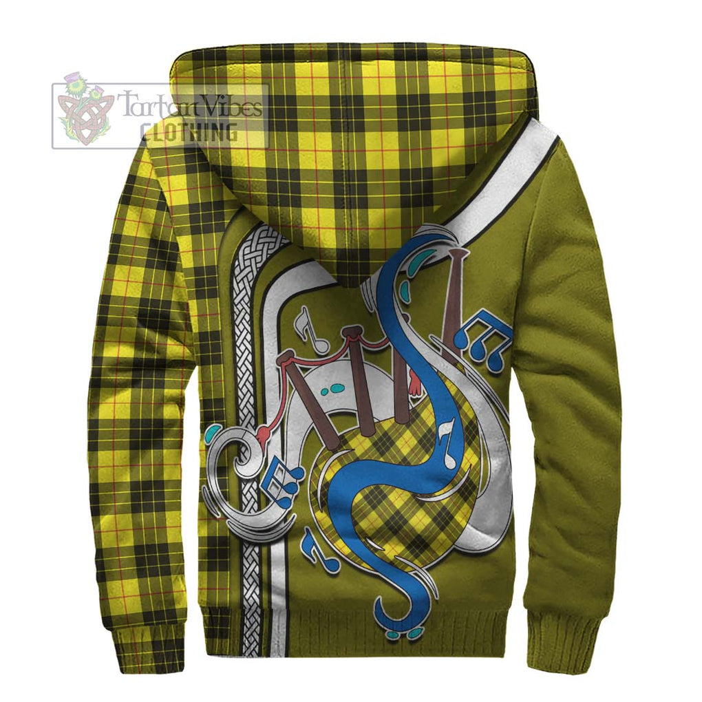 MacLeod (McLeod) Tartan Sherpa Hoodie with Epic Bagpipe Style - Tartanvibesclothing Shop