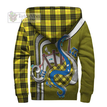 MacLeod (McLeod) Tartan Sherpa Hoodie with Epic Bagpipe Style