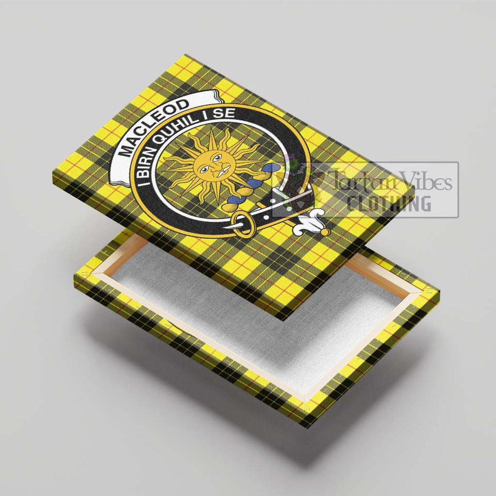 MacLeod (McLeod) Tartan Canvas Print Wall Art with Family Crest - Tartan Vibes Clothing