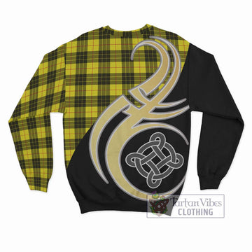 MacLeod (McLeod) Tartan Sweatshirt with Family Crest and Celtic Symbol Style