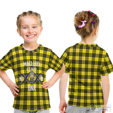 MacLeod (McLeod) Tartan Kid T-Shirt with Family Crest DNA In Me Style