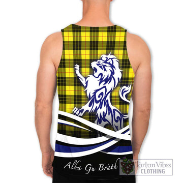 MacLeod (McLeod) Tartan Men's Tank Top with Alba Gu Brath Regal Lion Emblem