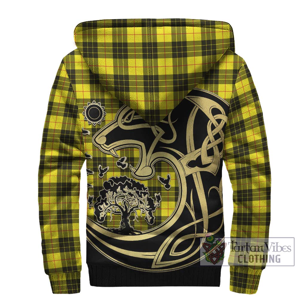 MacLeod (McLeod) Tartan Sherpa Hoodie with Family Crest Celtic Wolf Style - Tartan Vibes Clothing