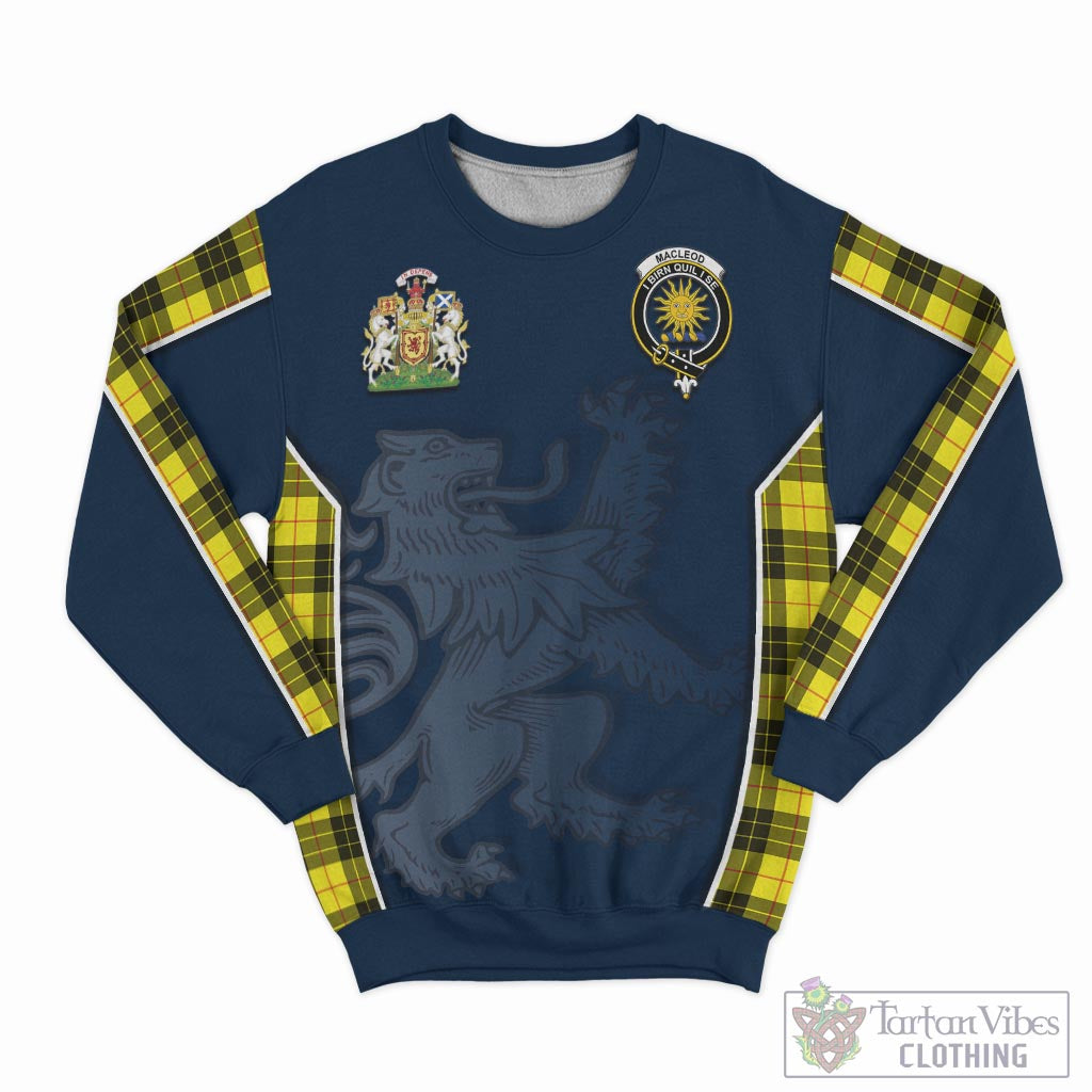 Tartan Vibes Clothing MacLeod of Lewis Modern Tartan Sweater with Family Crest and Lion Rampant Vibes Sport Style