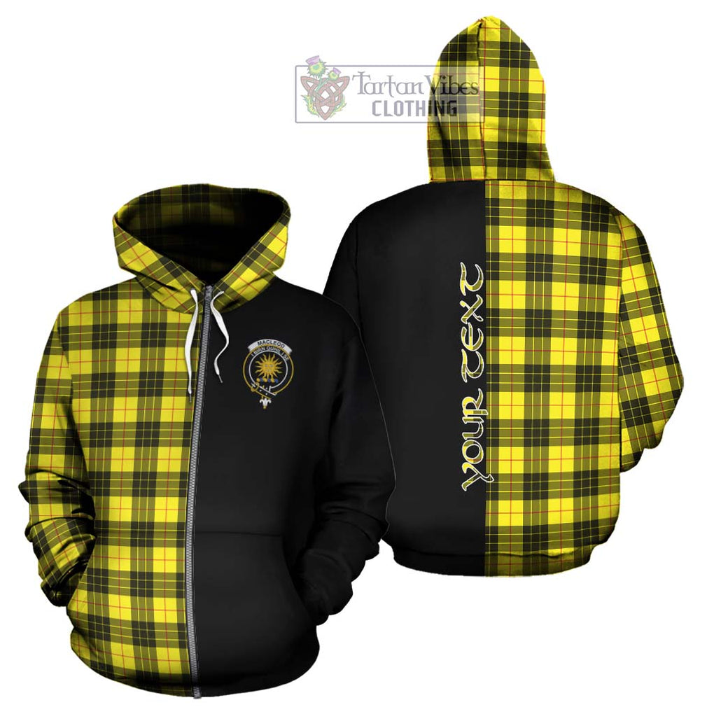 MacLeod (McLeod) Tartan Hoodie with Family Crest and Half Of Me Style - Tartanvibesclothing Shop