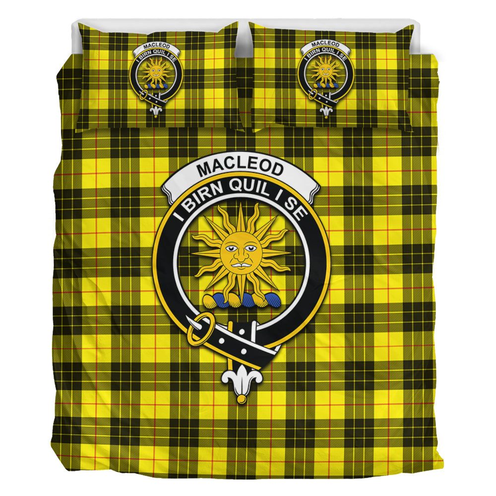 MacLeod (McLeod) Tartan Bedding Set with Family Crest - Tartan Vibes Clothing