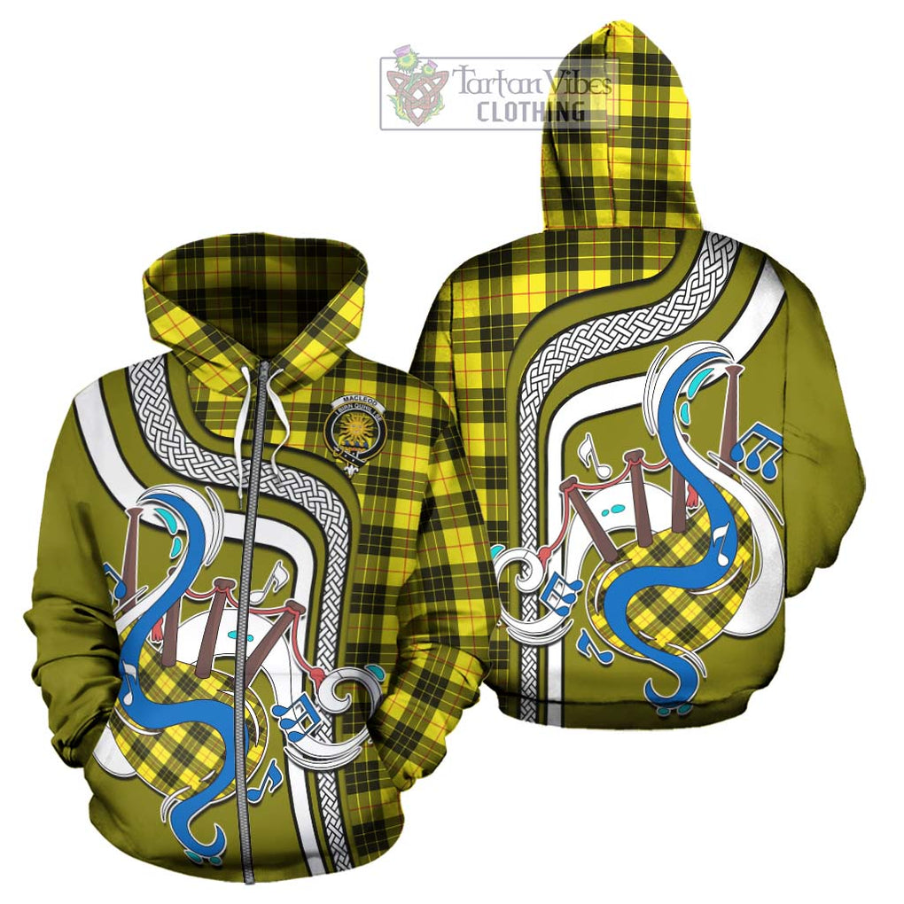 MacLeod (McLeod) Tartan Hoodie with Epic Bagpipe Style - Tartanvibesclothing Shop