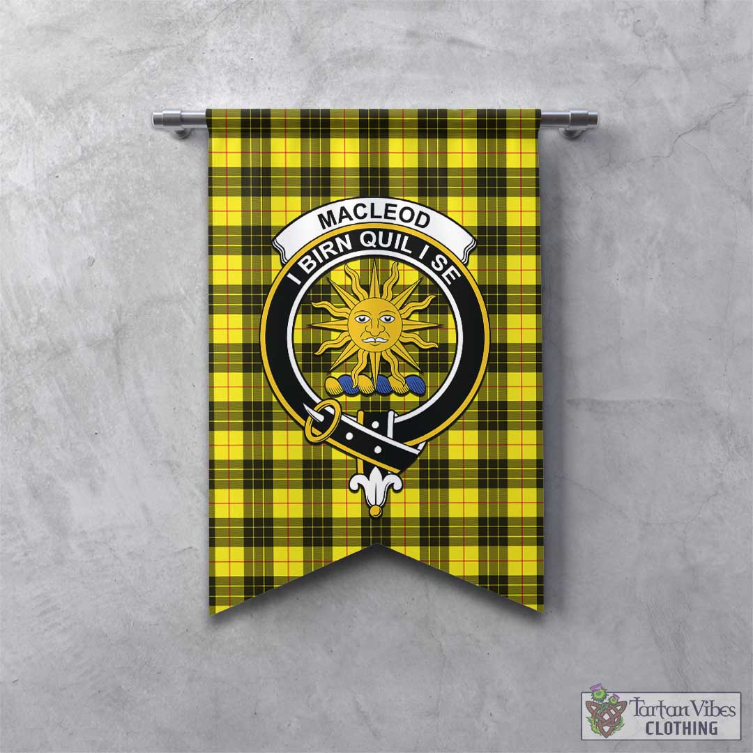 MacLeod (McLeod) Tartan Gonfalon, Tartan Banner with Family Crest - Tartan Vibes Clothing