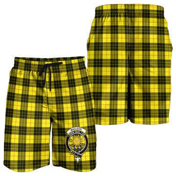 MacLeod (McLeod) Tartan Mens Shorts with Family Crest