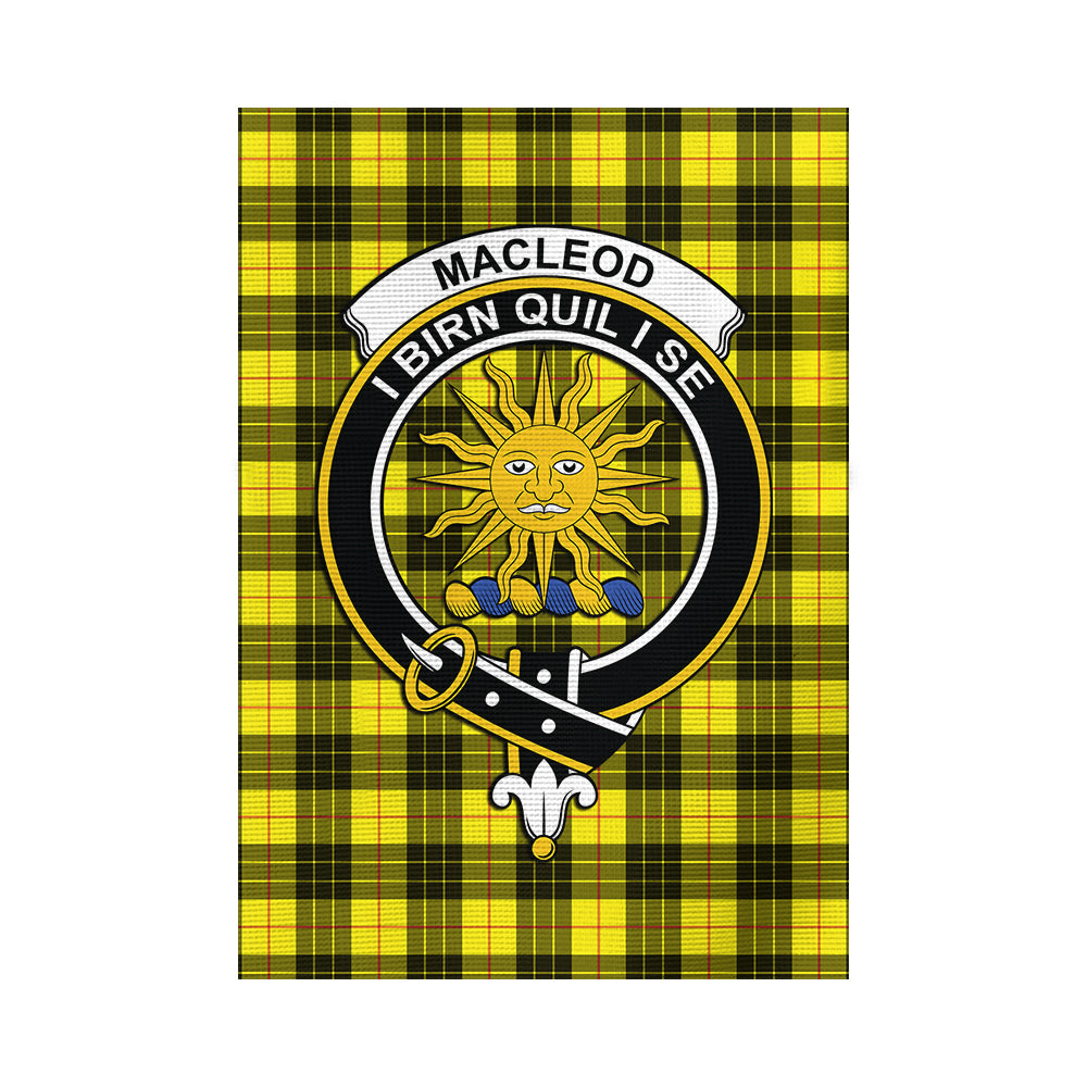 MacLeod (McLeod) Tartan Flag with Family Crest - Tartan Vibes Clothing