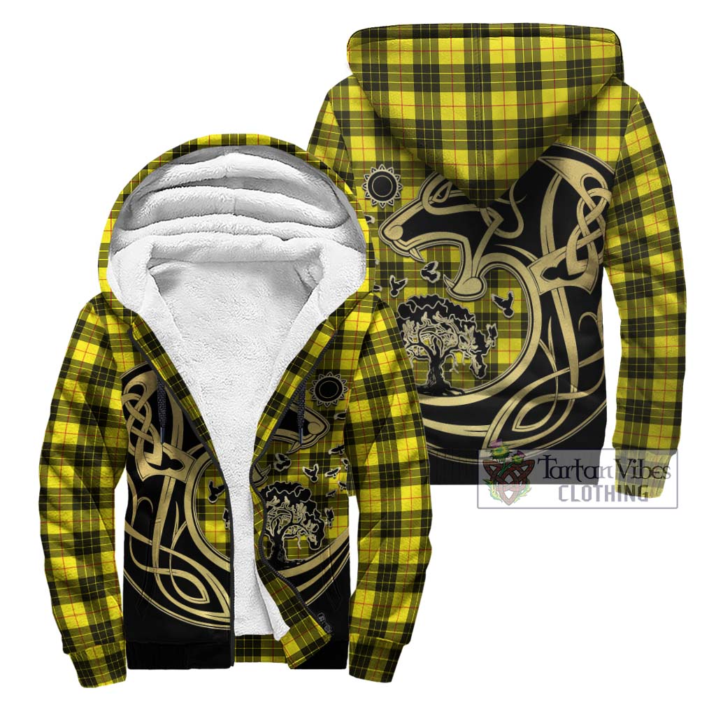 MacLeod (McLeod) Tartan Sherpa Hoodie with Family Crest Celtic Wolf Style Unisex - Tartan Vibes Clothing