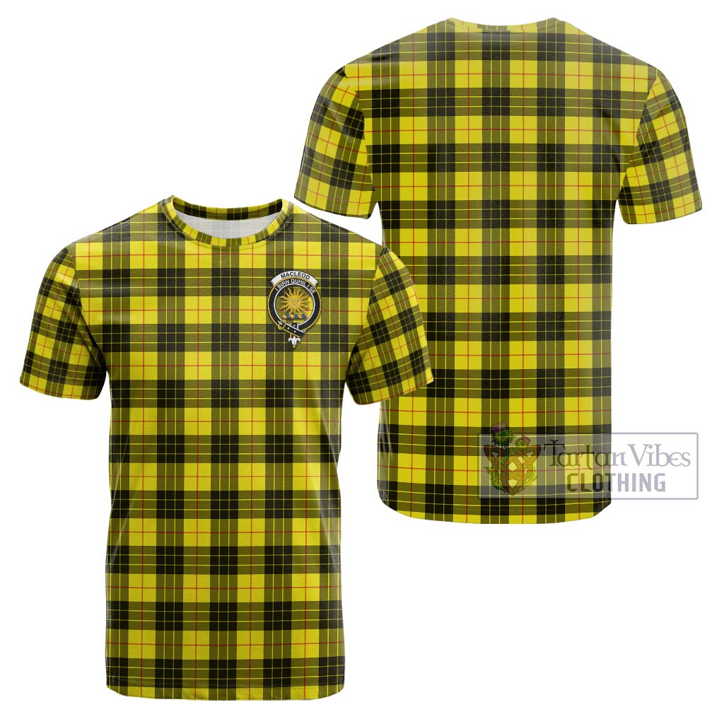 MacLeod (McLeod) Tartan Cotton T-Shirt with Family Crest Kid's Shirt - Tartanvibesclothing Shop