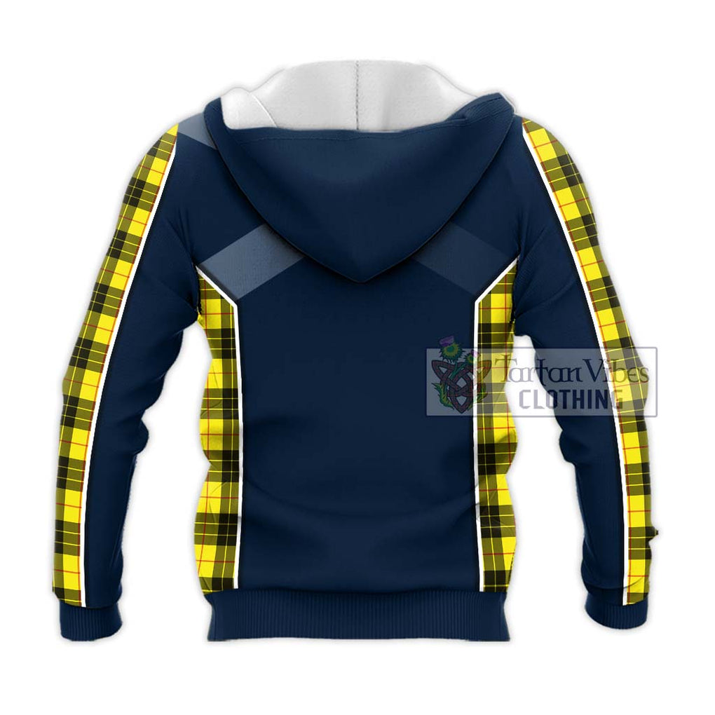 MacLeod (McLeod) Tartan Knitted Hoodie with Family Crest and Lion Rampant Vibes Sport Style - Tartan Vibes Clothing