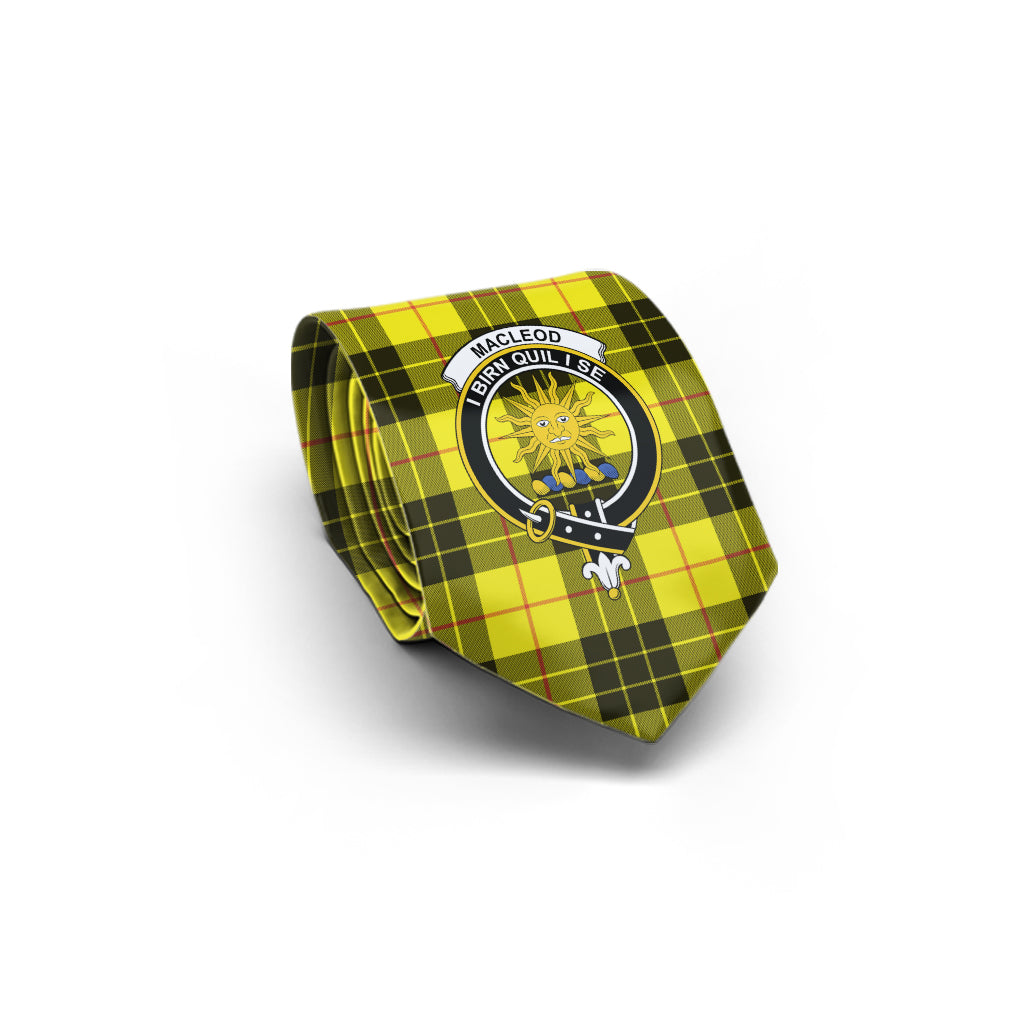 MacLeod (McLeod) Tartan Classic Necktie with Family Crest - Tartan Vibes Clothing