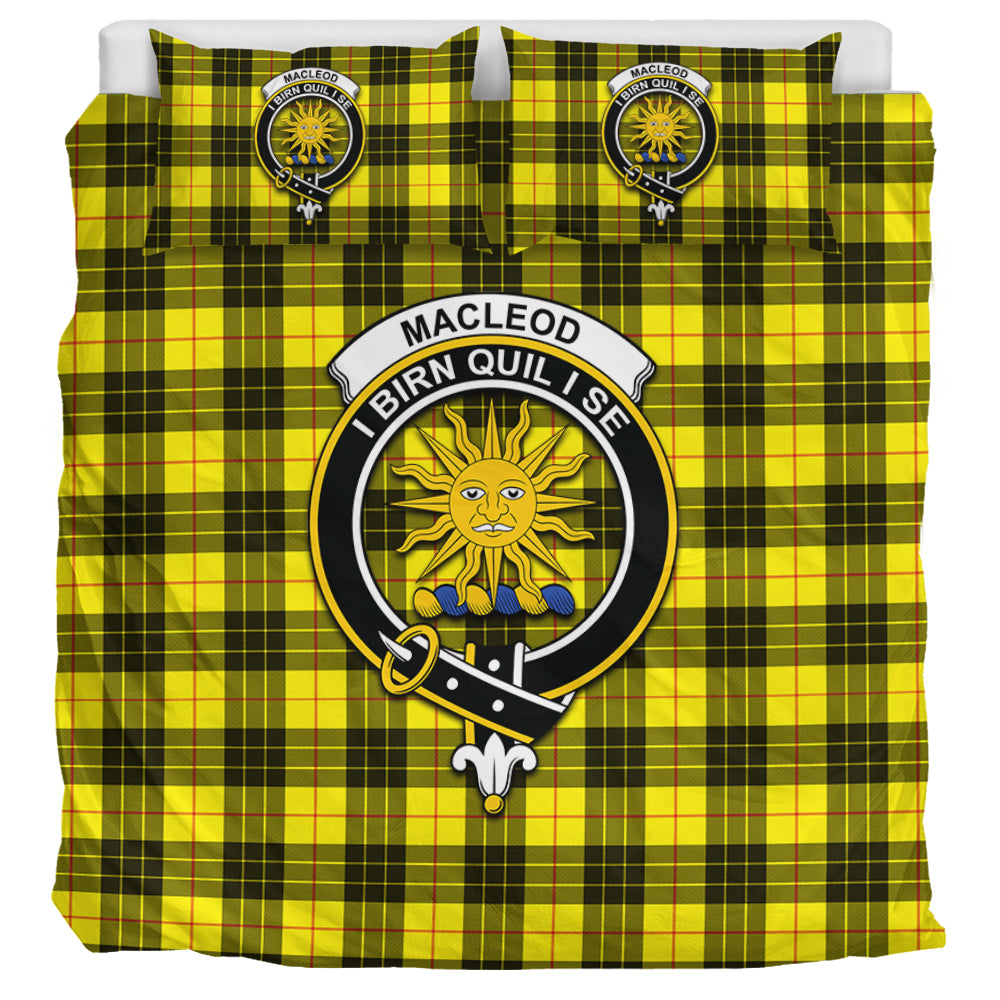 MacLeod (McLeod) Tartan Bedding Set with Family Crest UK Bedding Set UK Super King 104*94 inch - Tartan Vibes Clothing