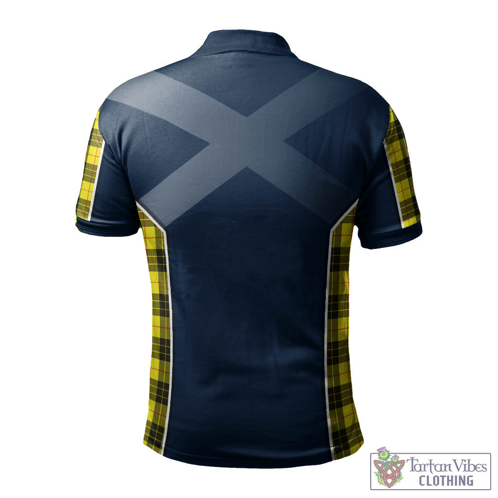 Tartan Vibes Clothing MacLeod of Lewis Modern Tartan Men's Polo Shirt with Family Crest and Lion Rampant Vibes Sport Style