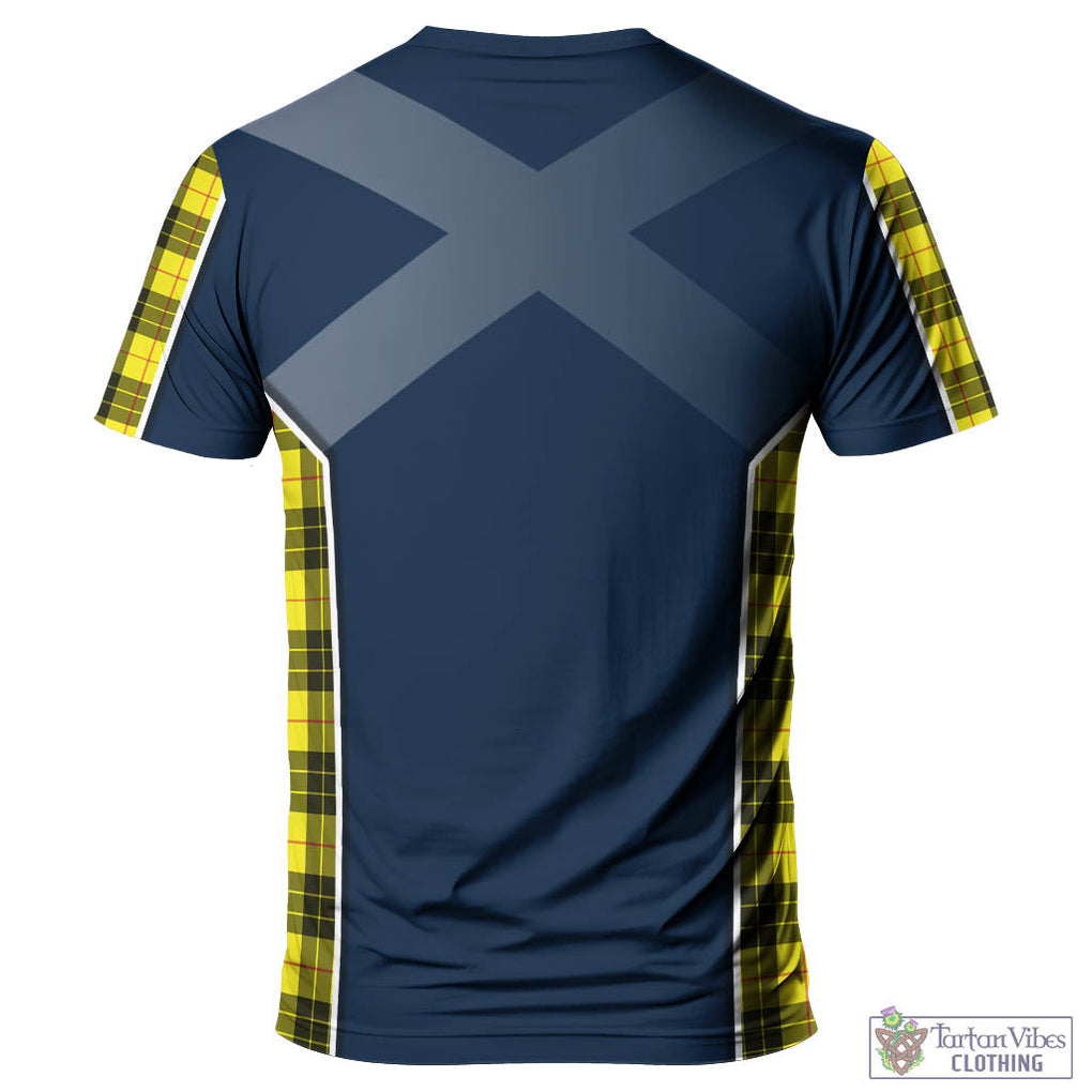 Tartan Vibes Clothing MacLeod of Lewis Modern Tartan T-Shirt with Family Crest and Lion Rampant Vibes Sport Style