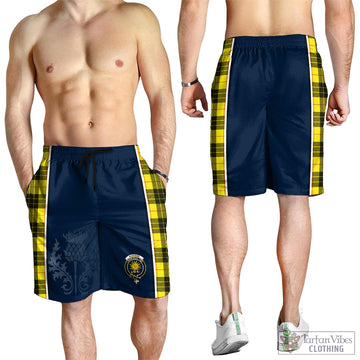 MacLeod (McLeod) Tartan Men's Shorts with Family Crest and Scottish Thistle Vibes Sport Style