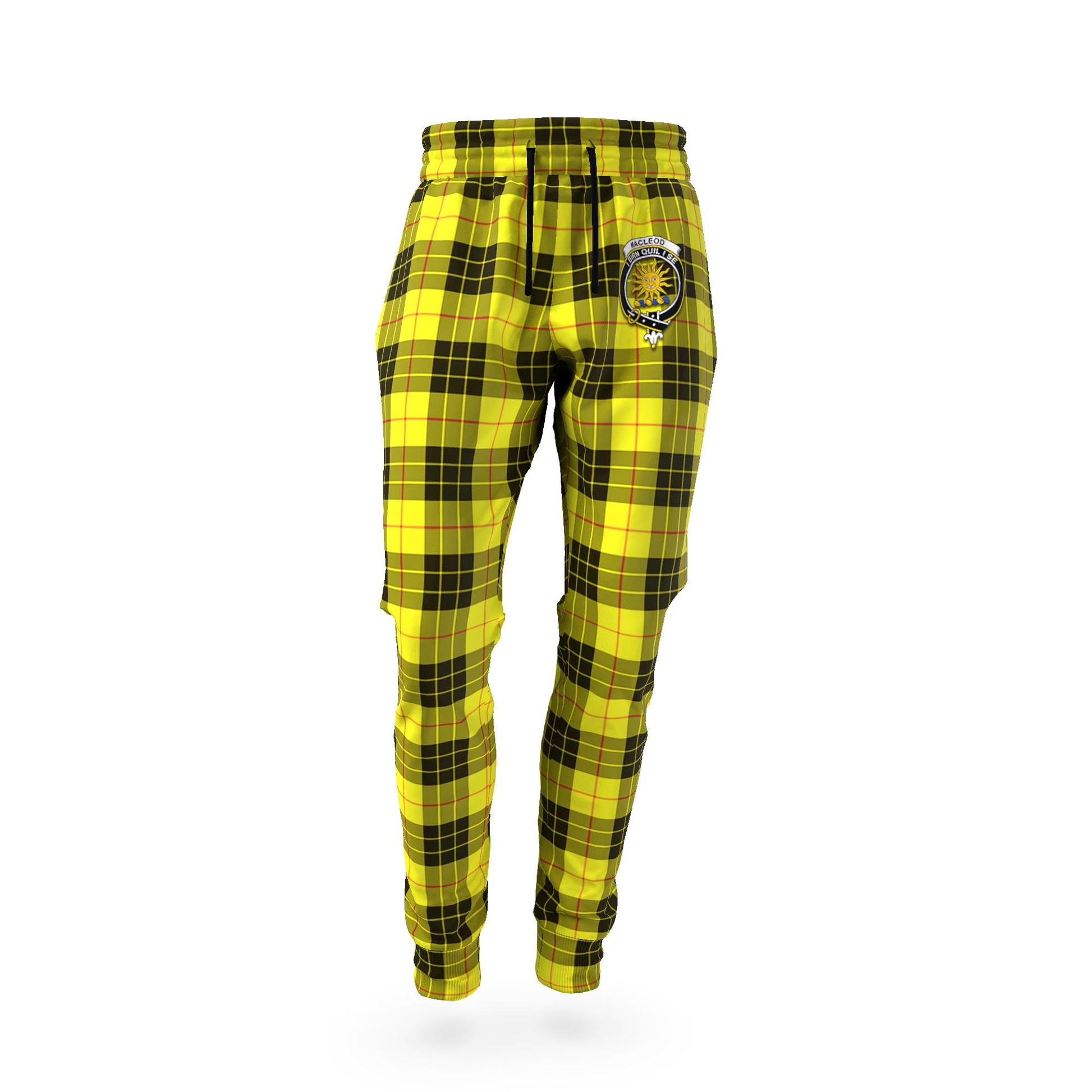 MacLeod (McLeod) Tartan Joggers Pants with Family Crest - Tartan Vibes Clothing