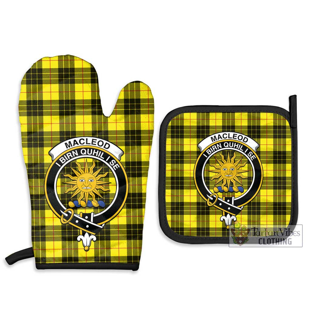 MacLeod (McLeod) Tartan Combo Oven Mitt & Pot-Holder with Family Crest - Tartan Vibes Clothing