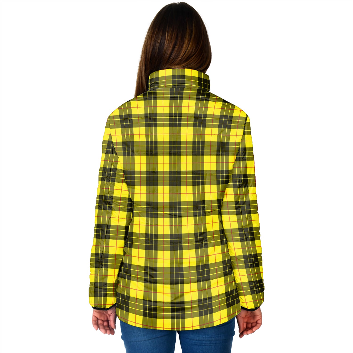 MacLeod (McLeod) Tartan Padded Jacket with Family Crest - Tartan Vibes Clothing