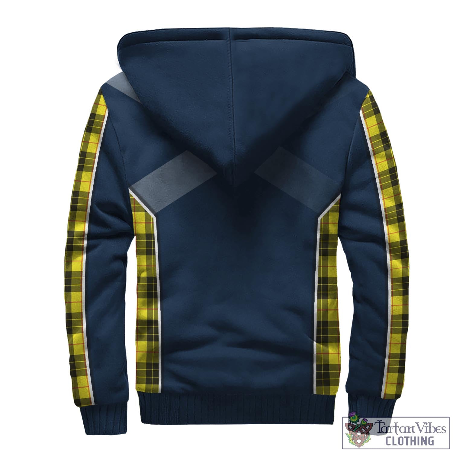 Tartan Vibes Clothing MacLeod of Lewis Modern Tartan Sherpa Hoodie with Family Crest and Lion Rampant Vibes Sport Style