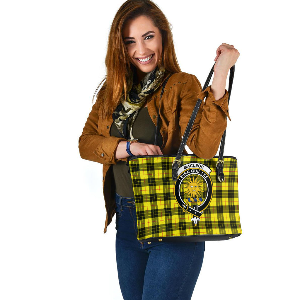 macleod-of-lewis-modern-tartan-leather-tote-bag-with-family-crest