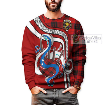 MacLeod of Raasay Tartan Sweatshirt with Epic Bagpipe Style