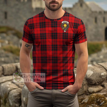 MacLeod of Raasay Tartan Cotton T-Shirt with Family Crest