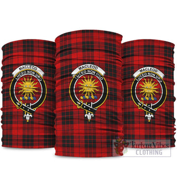 MacLeod of Raasay Tartan Neck Gaiters, Tartan Bandanas, Tartan Head Band with Family Crest