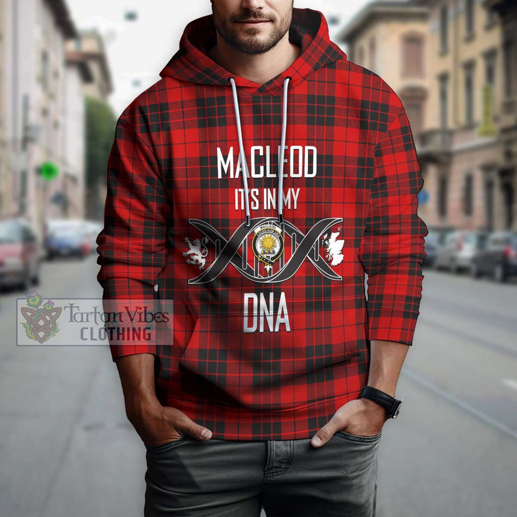 MacLeod of Raasay Tartan Hoodie with Family Crest DNA In Me Style Pullover Hoodie - Tartanvibesclothing Shop