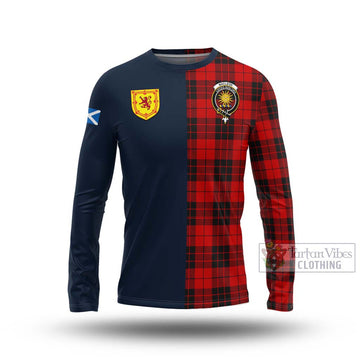 MacLeod of Raasay Tartan Long Sleeve T-Shirt Alba with Scottish Lion Royal Arm Half Style