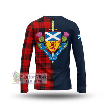 MacLeod of Raasay Tartan Long Sleeve T-Shirt Alba with Scottish Lion Royal Arm Half Style