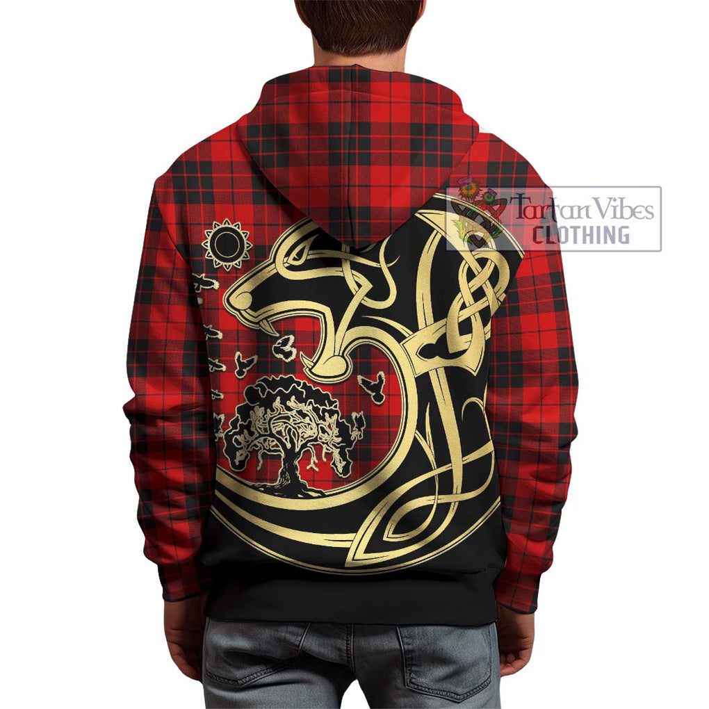 MacLeod of Raasay Tartan Hoodie with Family Crest Celtic Wolf Style - Tartan Vibes Clothing